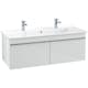 Tvättställsskåp Villeroy & Boch Venticello 115 cm med 2 Lådor för Centrerat Skåpstvättställ