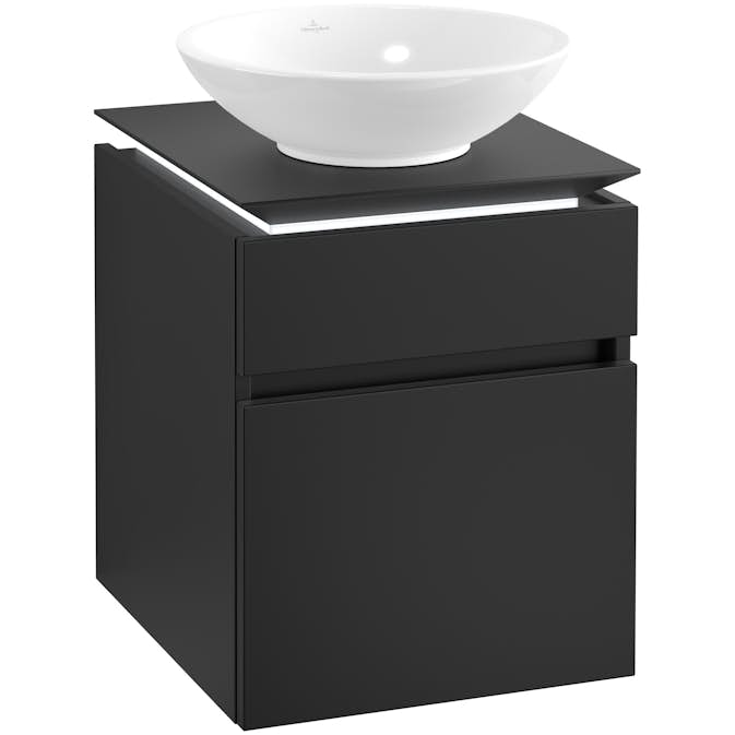 Tvättställsskåp Villeroy & Boch Legato 450 med 2 Lådor för Ytmonterat Tvättställ