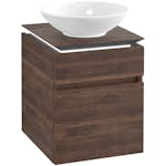 Tvättställsskåp Villeroy & Boch Legato 450 med 2 Lådor för Ytmonterat Tvättställ