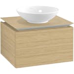 Tvättställsskåp Villeroy & Boch Legato Kompakt 600 med 1 Låda för Ytmonterat Tvättställ