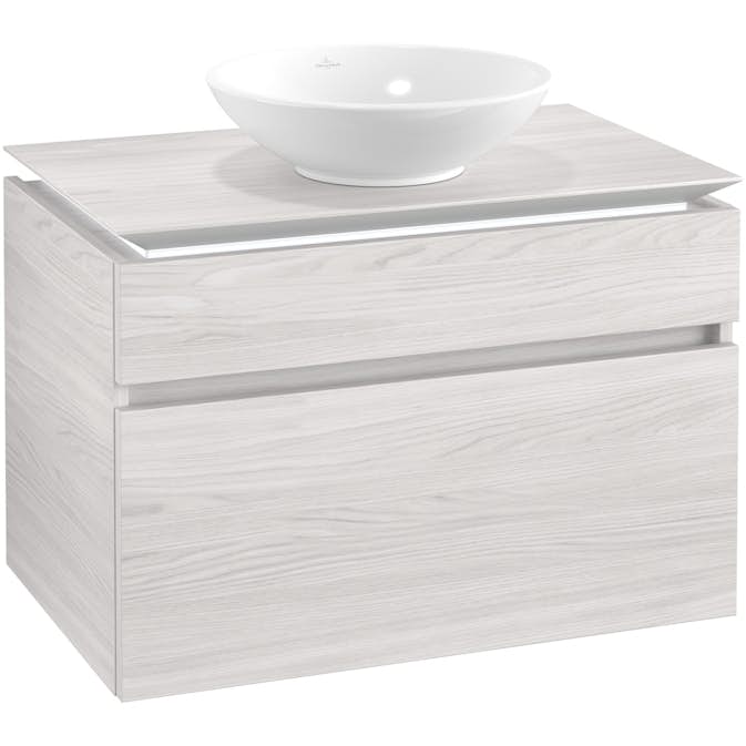 Tvättställsskåp Villeroy & Boch Legato 800 med 2 Lådor för Ytmonterat Tvättställ