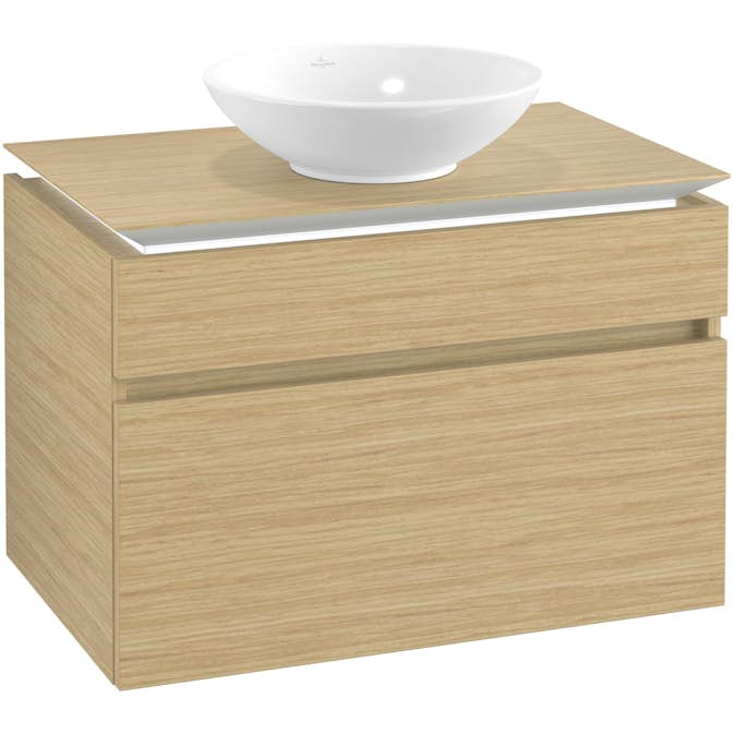 Tvättställsskåp Villeroy & Boch Legato 800 med 2 Lådor för Ytmonterat Tvättställ