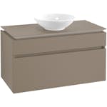 Tvättställsskåp Villeroy & Boch Legato 1000 med 2 Lådor för Ytmonterat Tvättställ
