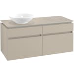 Tvättställsskåp Villeroy & Boch Legato 1200 med 4 Lådor för Ocentrerat Ytmonterat Tvättställ