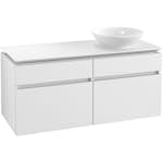 Tvättställsskåp Villeroy & Boch Legato 1200 med 4 Lådor för Ocentrerat Ytmonterat Tvättställ