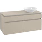 Tvättställsskåp Villeroy & Boch Legato 1200 med 4 Lådor för Ocentrerat Ytmonterat Tvättställ