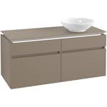 Tvättställsskåp Villeroy & Boch Legato 1200 med 4 Lådor för Ocentrerat Ytmonterat Tvättställ