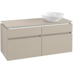 Tvättställsskåp Villeroy & Boch Legato 1200 med 4 Lådor för Ocentrerat Ytmonterat Tvättställ