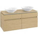 Tvättställsskåp Villeroy & Boch Legato 1200 med 4 Lådor för Två Ytmonterade Tvättställ