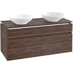 Tvättställsskåp Villeroy & Boch Legato 1200 med 4 Lådor för Två Ytmonterade Tvättställ