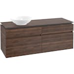 Tvättställsskåp Villeroy & Boch Legato 1400 med 4 Lådor för Ocentrerat Ytmonterat Tvättställ