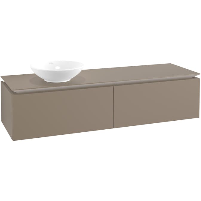 Tvättställsskåp Villeroy & Boch Legato Kompakt 1600 med 2 Lådor för Ocentrerat Ytmonterat Tvättställ från Övriga V&B Serier