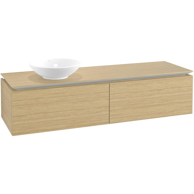 Tvättställsskåp Villeroy & Boch Legato Kompakt 1600 med 2 Lådor för Ocentrerat Ytmonterat Tvättställ från Övriga V&B Serier