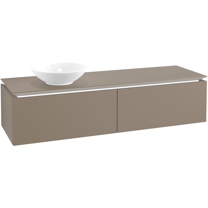 Tvättställsskåp Villeroy & Boch Legato Kompakt 1600 med 2 Lådor för Ocentrerat Ytmonterat Tvättställ från Övriga V&B Serier