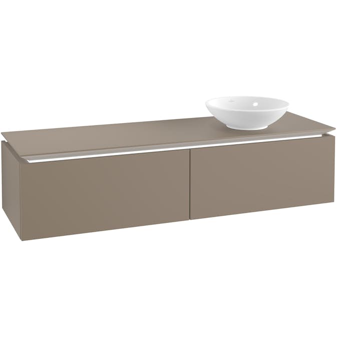 Tvättställsskåp Villeroy & Boch Legato Kompakt 1600 med 2 Lådor för Ocentrerat Ytmonterat Tvättställ från Övriga V&B Serier