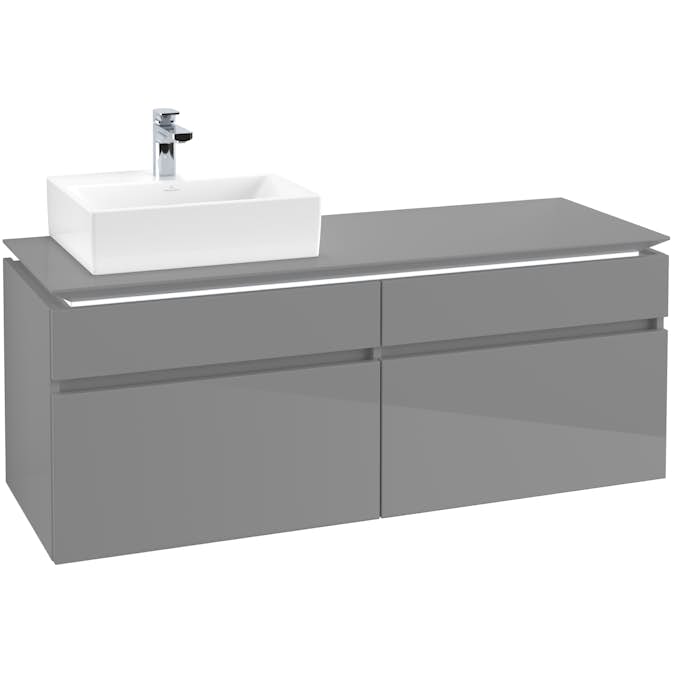Tvättställsskåp Villeroy & Boch Legato 1400 med 4 Lådor för Ocentrerat Tvättställ