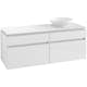 Tvättställsskåp Villeroy & Boch Legato 1400 med 4 Lådor för Ocentrerat Tvättställ