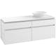 Tvättställsskåp Villeroy & Boch Legato 1400 med 4 Lådor för Ocentrerat Tvättställ