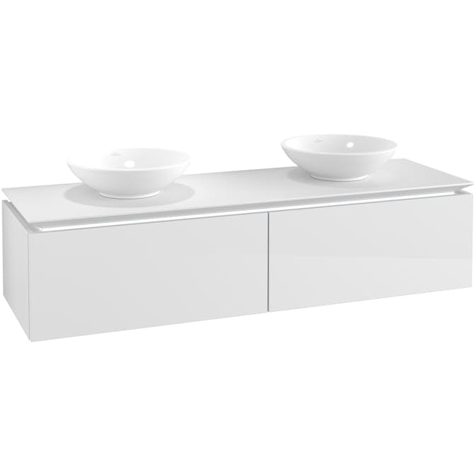 Tvättställsskåp Villeroy & Boch Legato Kompakt 1600 med 2 Lådor för Två Tvättställ från Memento