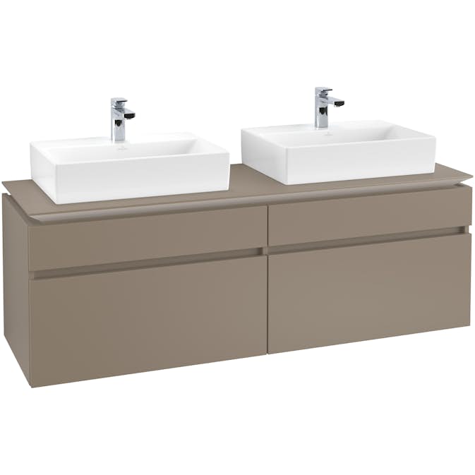 Tvättställsskåp Villeroy & Boch Legato 1600 med 4 Lådor för Två Tvättställ från Memento