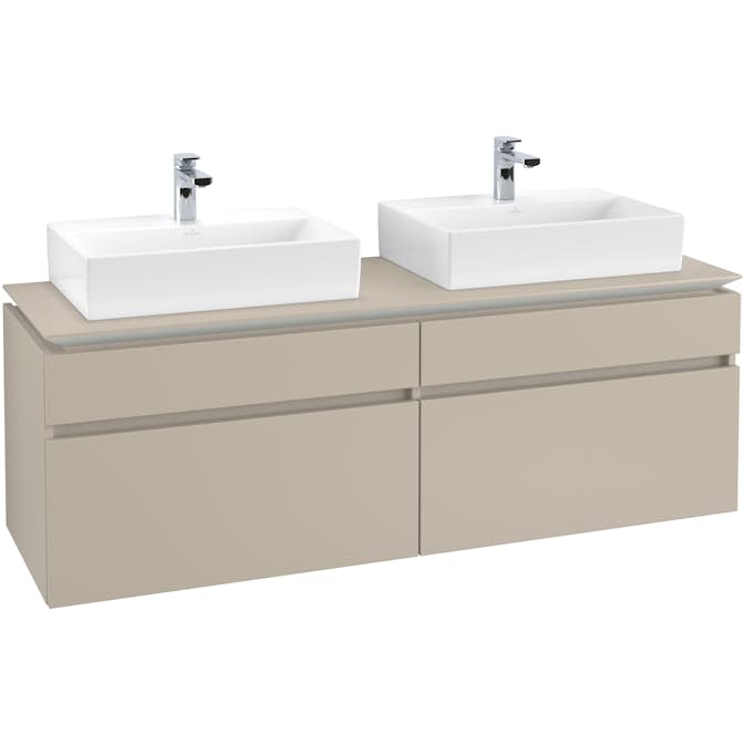 Tvättställsskåp Villeroy & Boch Legato 1600 med 4 Lådor för Två Tvättställ från Memento