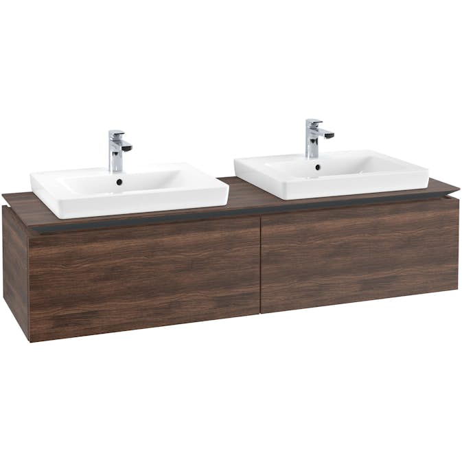 Tvättställsskåp Villeroy & Boch Legato Kompakt 1600 med 2 Lådor för Två Tvättställ från Finion & Subway