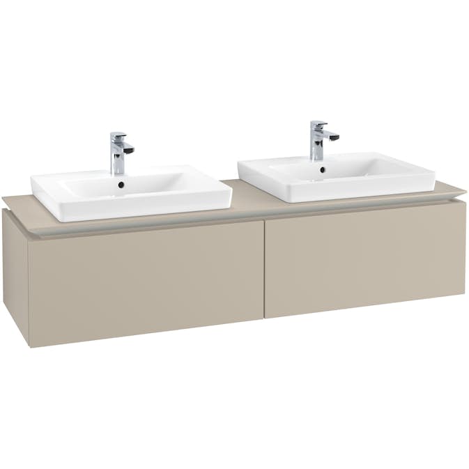 Tvättställsskåp Villeroy & Boch Legato Kompakt 1600 med 2 Lådor för Två Tvättställ från Finion & Subway