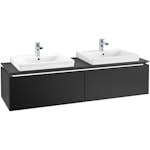 Tvättställsskåp Villeroy & Boch Legato Kompakt 1600 med 2 Lådor för Två Tvättställ från Finion & Subway