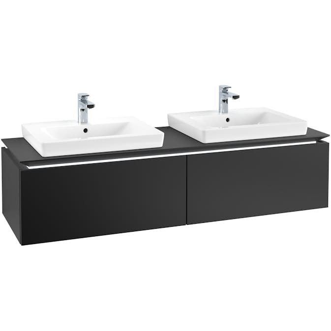 Tvättställsskåp Villeroy & Boch Legato Kompakt 1600 med 2 Lådor för Två Tvättställ från Finion & Subway