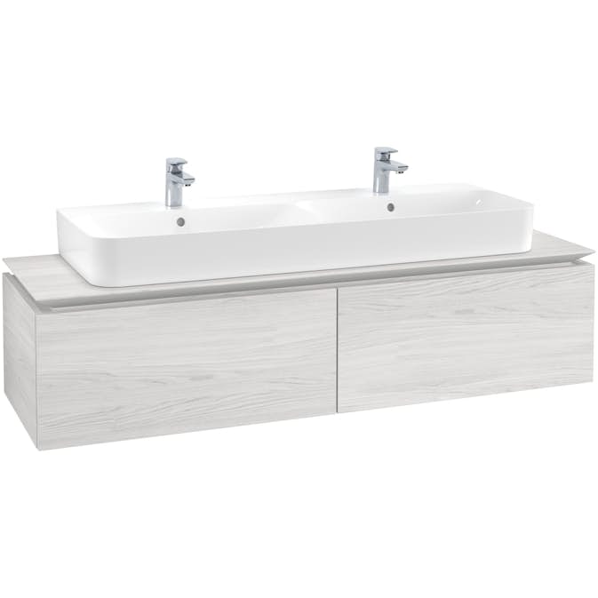 Tvättställsskåp Villeroy & Boch Legato Kompakt 1600 med 2 Lådor för Dubbeltvättställ