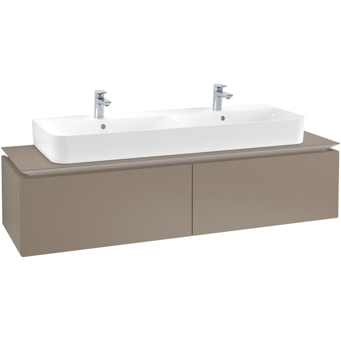 Tvättställsskåp Villeroy & Boch Legato Kompakt 1600 med 2 Lådor för Dubbeltvättställ