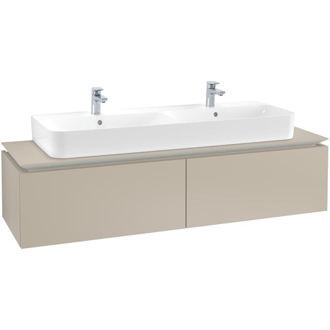 Tvättställsskåp Villeroy & Boch Legato Kompakt 1600 med 2 Lådor för Dubbeltvättställ