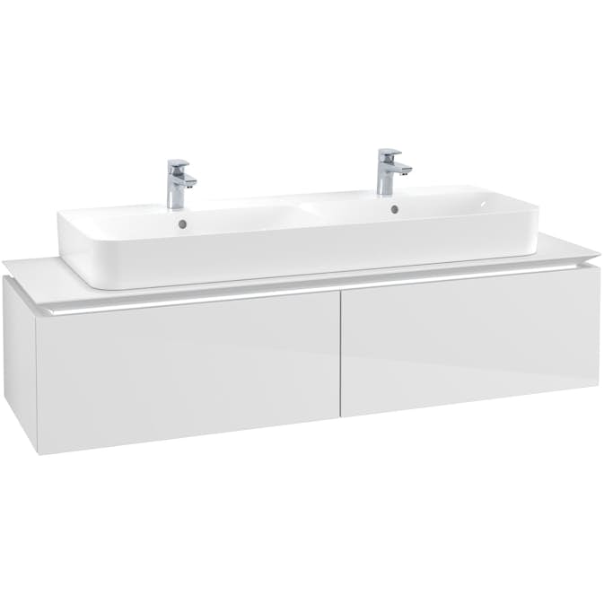 Tvättställsskåp Villeroy & Boch Legato Kompakt 1600 med 2 Lådor för Dubbeltvättställ