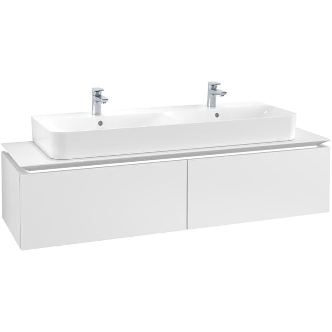 Tvättställsskåp Villeroy & Boch Legato Kompakt 1600 med 2 Lådor för Dubbeltvättställ