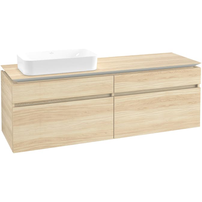 Tvättställsskåp Villeroy & Boch Legato 1600 med 4 Lådor för Ocentrerat Ytmonterat Tvättställ från Finion