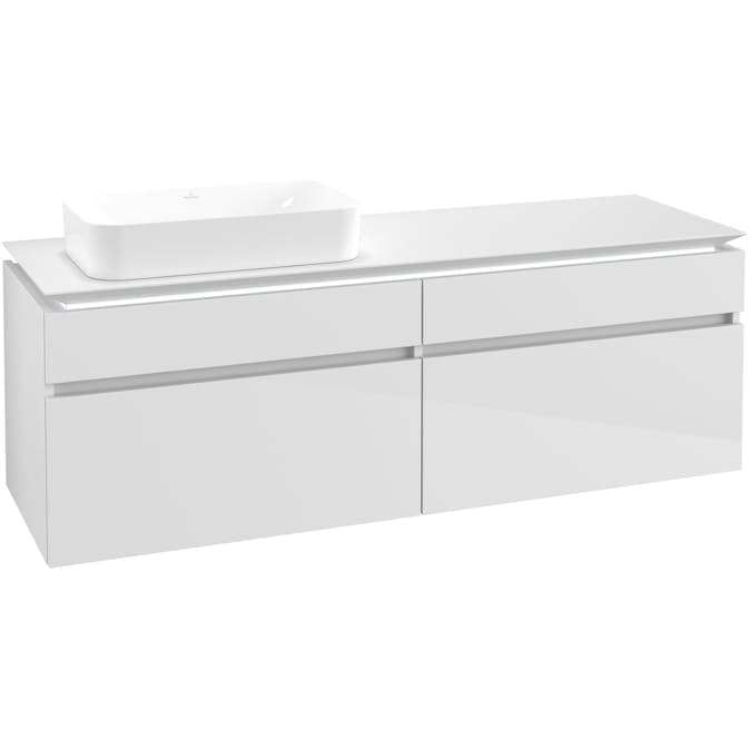 Tvättställsskåp Villeroy & Boch Legato 1600 med 4 Lådor för Ocentrerat Ytmonterat Tvättställ från Finion