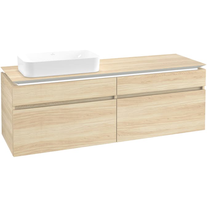 Tvättställsskåp Villeroy & Boch Legato 1600 med 4 Lådor för Ocentrerat Ytmonterat Tvättställ från Finion