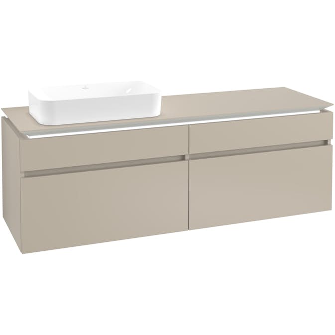 Tvättställsskåp Villeroy & Boch Legato 1600 med 4 Lådor för Ocentrerat Ytmonterat Tvättställ från Finion
