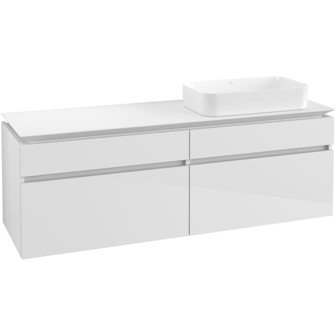 Tvättställsskåp Villeroy & Boch Legato 1600 med 4 Lådor för Ocentrerat Ytmonterat Tvättställ från Finion