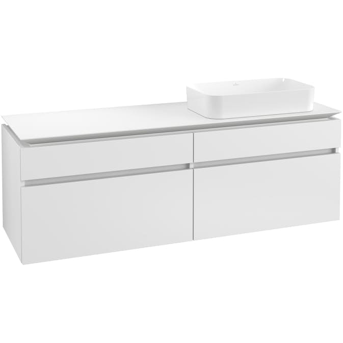 Tvättställsskåp Villeroy & Boch Legato 1600 med 4 Lådor för Ocentrerat Ytmonterat Tvättställ från Finion