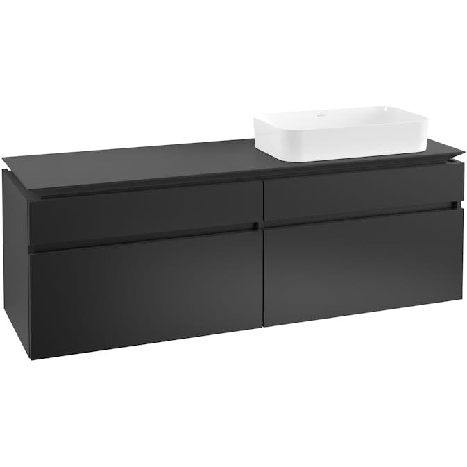 Tvättställsskåp Villeroy & Boch Legato 1600 med 4 Lådor för Ocentrerat Ytmonterat Tvättställ från Finion