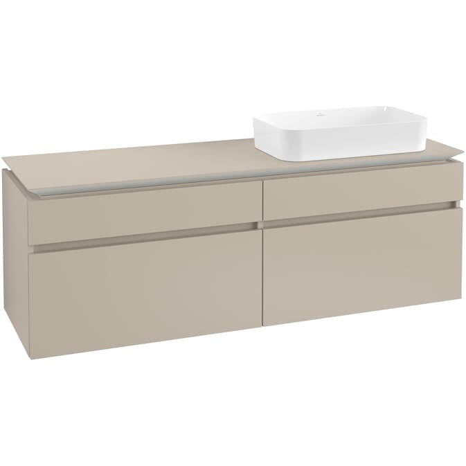 Tvättställsskåp Villeroy & Boch Legato 1600 med 4 Lådor för Ocentrerat Ytmonterat Tvättställ från Finion