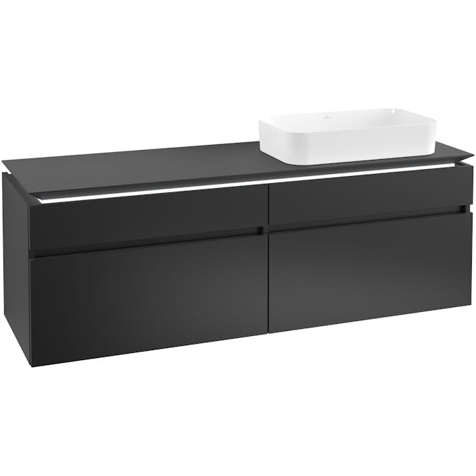 Tvättställsskåp Villeroy & Boch Legato 1600 med 4 Lådor för Ocentrerat Ytmonterat Tvättställ från Finion