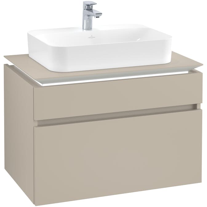 Tvättställsskåp Villeroy & Boch Legato med 2 Lådor för Ytmonterat Tvättställ från Finion & Memento
