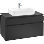 Tvättställsskåp Villeroy & Boch Legato med 2 Lådor för Ytmonterat Tvättställ från Finion & Memento