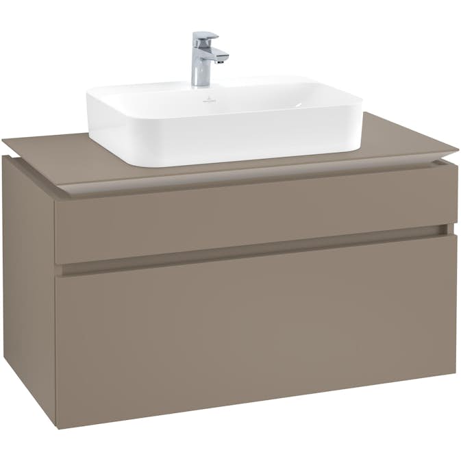 Tvättställsskåp Villeroy & Boch Legato med 2 Lådor för Ytmonterat Tvättställ från Finion & Memento