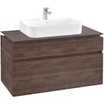 Tvättställsskåp Villeroy & Boch Legato med 2 Lådor för Ytmonterat Tvättställ från Finion & Memento