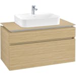 Tvättställsskåp Villeroy & Boch Legato med 2 Lådor för Ytmonterat Tvättställ från Finion & Memento