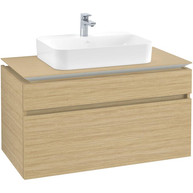 Tvättställsskåp Villeroy & Boch Legato med 2 Lådor för Ytmonterat Tvättställ från Finion & Memento