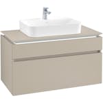 Tvättställsskåp Villeroy & Boch Legato med 2 Lådor för Ytmonterat Tvättställ från Finion & Memento